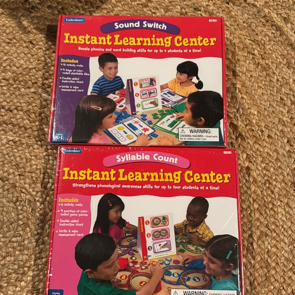 2 Lakeshore instant learning center kits- Sound Switch and Syllable Count - NWT